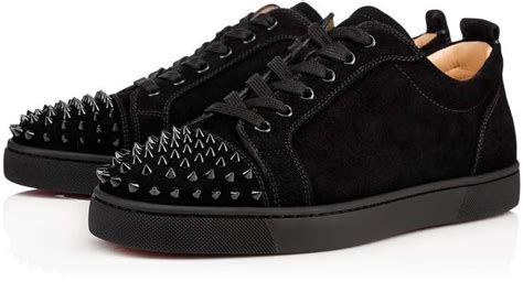 louis vuitton red sneakers with spikes|louboutin louis junior spikes.